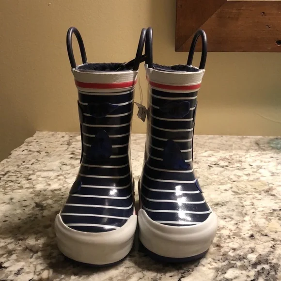 NWT - Baby Rain Boots - Blue Dinosaurs - Size 4 - Picture 3 of 6